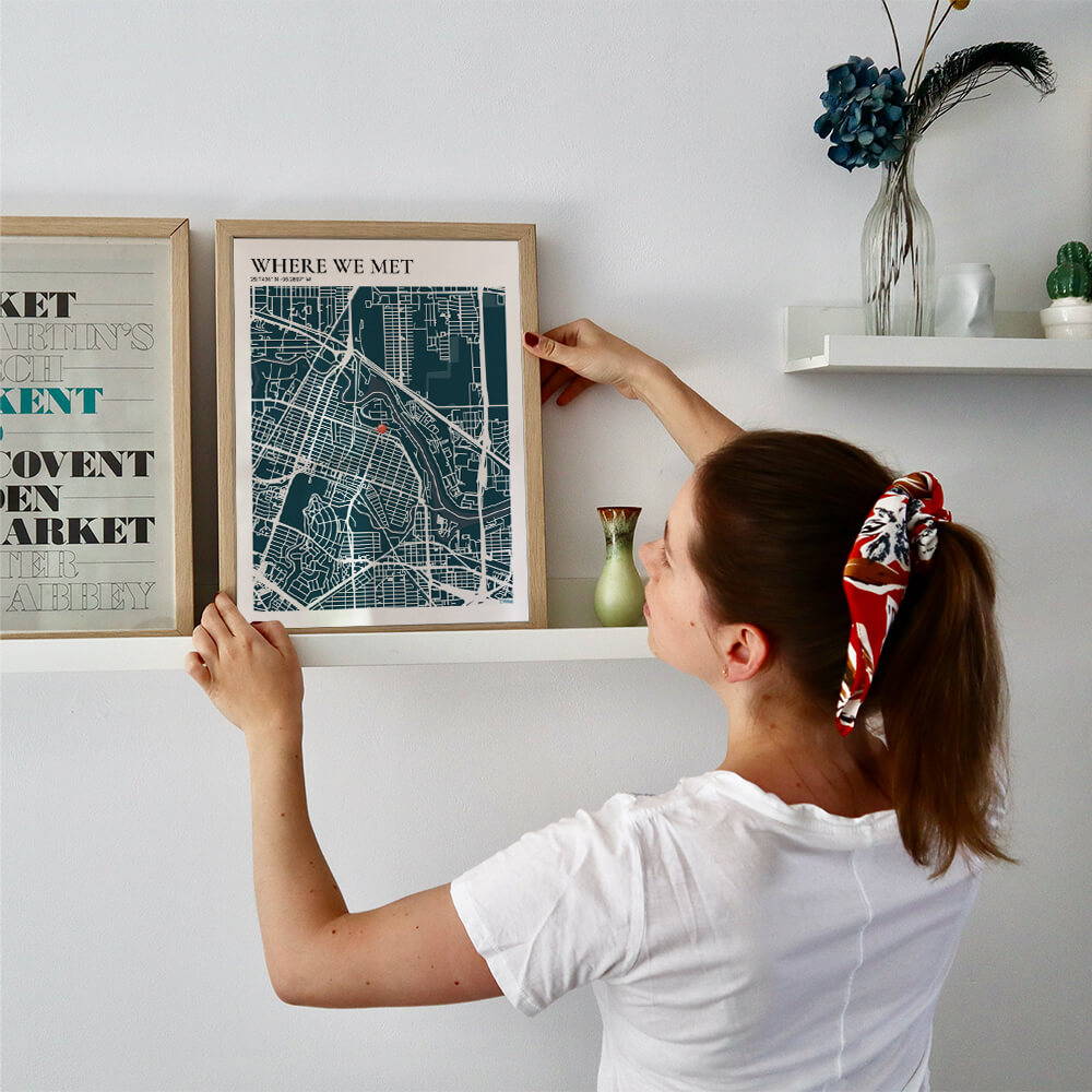 Personalized Street Map Art Posters MyHappyPlace.co